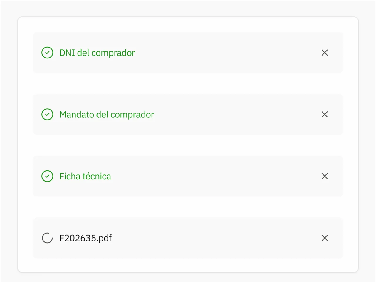 Usuario subiendo documentos del trámite a la plataforma Punto